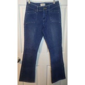 Levi Jeans Size 8 Blue Dark Wash 99% Cotton Bootcut